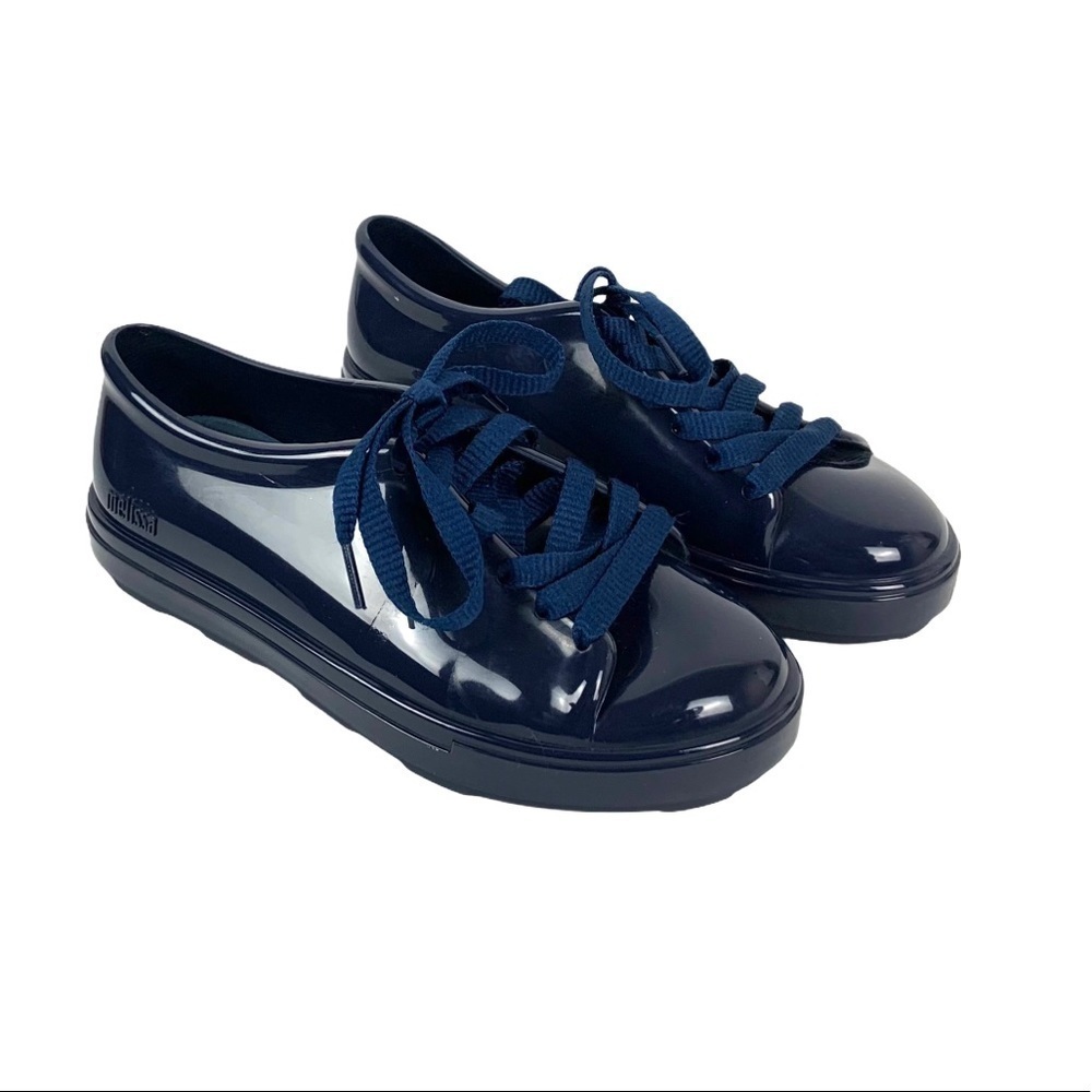 Mel Melissa Kids Lace Up Sneaker Size US 2 Blue